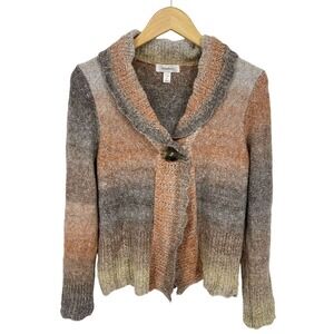 Cardigan Sweater PM One Button Scalloped Romantic